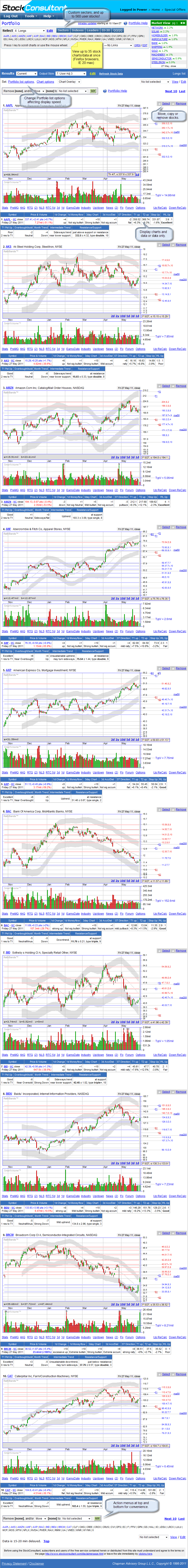 Portfolio sample screenshot